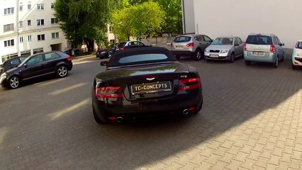 Aston Martin DB9 Exhaust Sound & Burnout