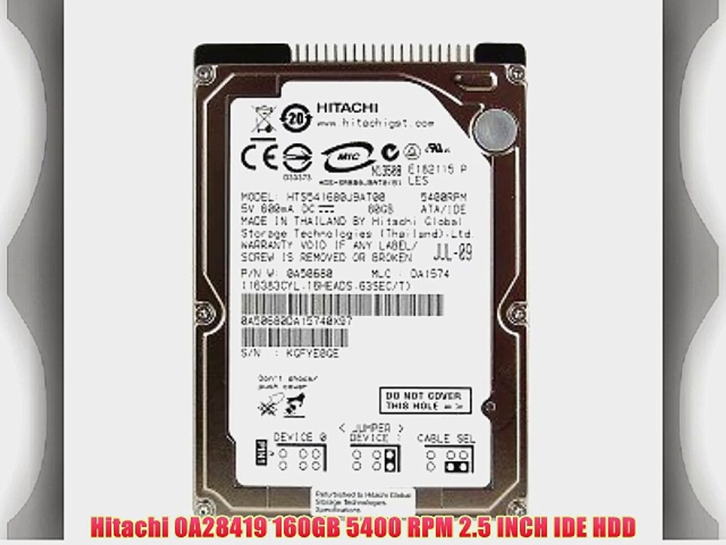 MDT 320 gb 320GB 2.5 inch SATA hard drive 5400 RPM for Laptop//PS3-1 Year Warranty