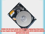 250GB 250 GB SATA Serial-ATA Notebook Laptop Hard Disk Drive for Acer Aspire One AO531h AO532h