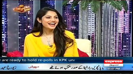 Neelum Munir Flirting With Host Syed Wasi Shah In Syasi Theater Show