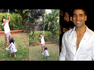 Akshay Kumar Plucks Mangoes For Daughter Nitara