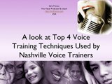 A look at Top 4 Voice Training Techniques