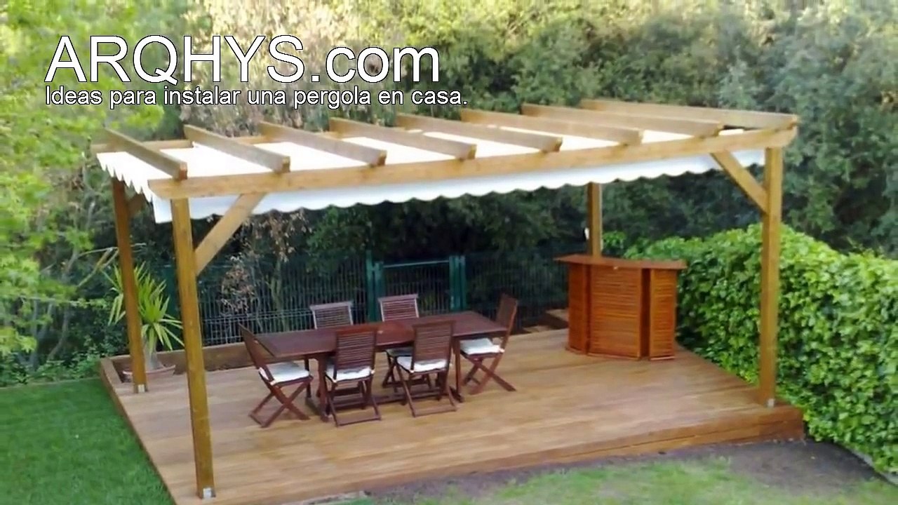 Pergolas de madera y policarbonato