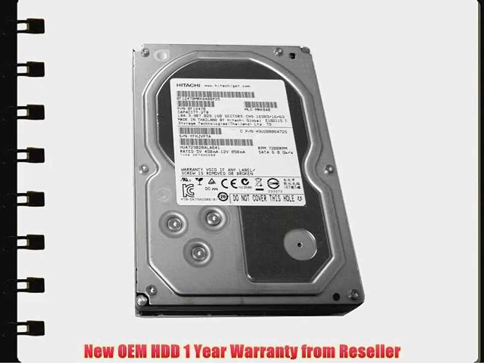 HGST/Hitachi (HUA723020ALA641) Ultrastar 7K3000 2TB 64MB 7200RPM 3.5 (Enterprise Grade) SATA