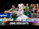 Serbia v Brazil - Game Highlights - Quarter Final - 2014 FIBA Basketball World Cup