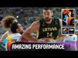 Jonas Valanciunas - Amazing Performance - 2014 FIBA Basketball World Cup