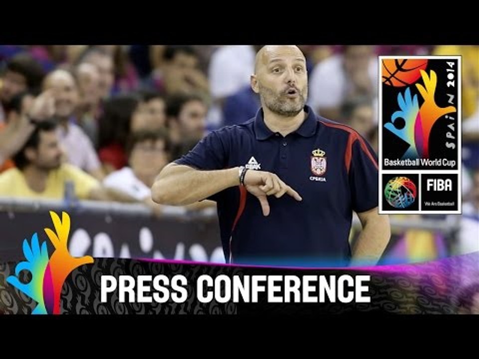 Serbia v Brazil - Post Game Press Conference - 2014 FIBA Basketball World Cup