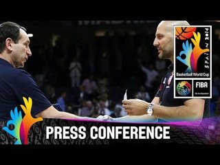 USA v Serbia - Final Post Game Press Conference - 2014 FIBA Basketball World Cup