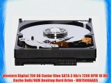 Western Digital 750 GB Caviar Blue SATA 3 Gb/s 7200 RPM 16 MB Cache Bulk/OEM Desktop Hard Drive