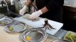 A chief-cook of Japanese Sashimi teach you how to deal with squid.flv