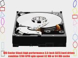 Western Digital Caviar Black 2 TB SATA III 7200 RPM 64 MB Cache Bulk/OEM Internal Desktop Hard