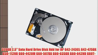 320GB 2.5 Sata Hard Drive Disk Hdd for HP G42-243CL G42-475DX G50-112NR G60-442OM G60-507DX