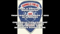 Cornwells Chief and Deputy 16 Responding.