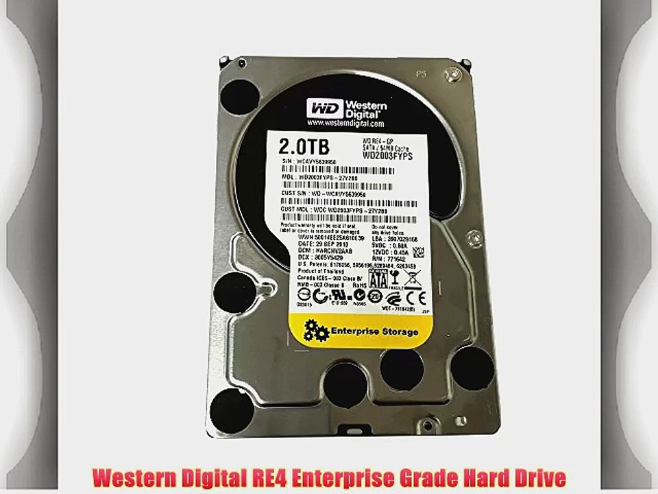 Western Digital RE4-GP WD2003FYPS 2TB 7200RPM 64MB Cache SATA 3.0Gb/s 3.5 (Enterprise Grade)