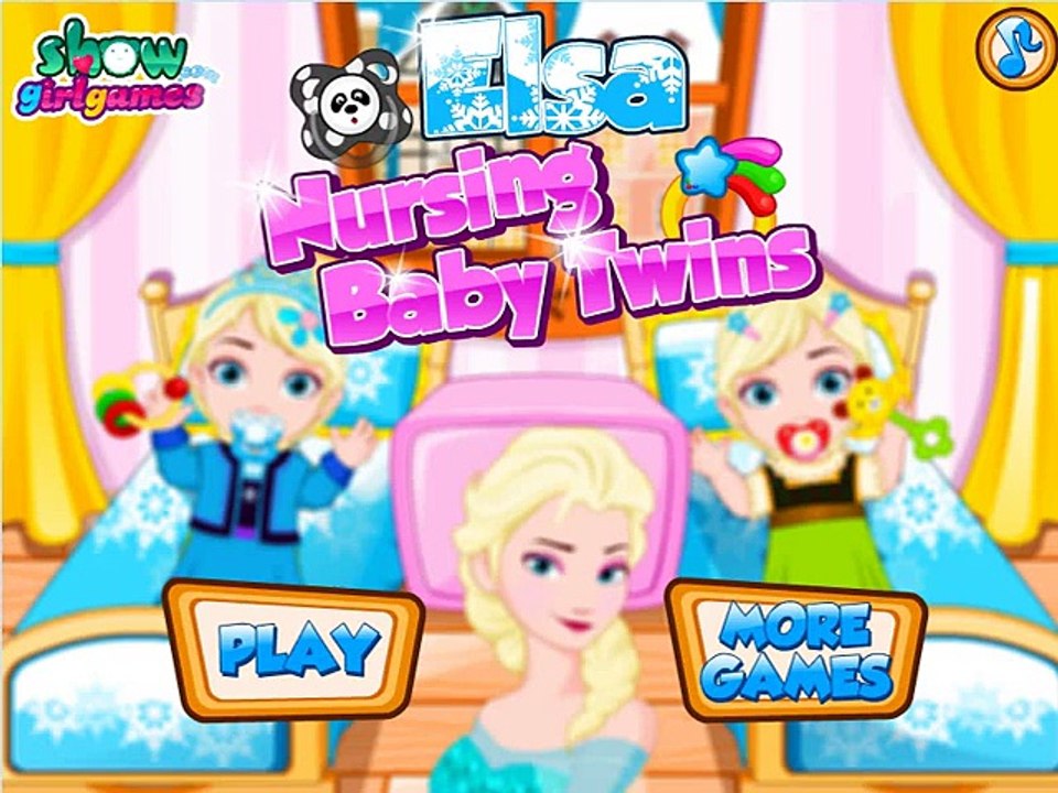 《〒》♣ Elsa Nursing Baby Twins - Disney Frozen Elsa Nursing Baby Twins - Baby care game