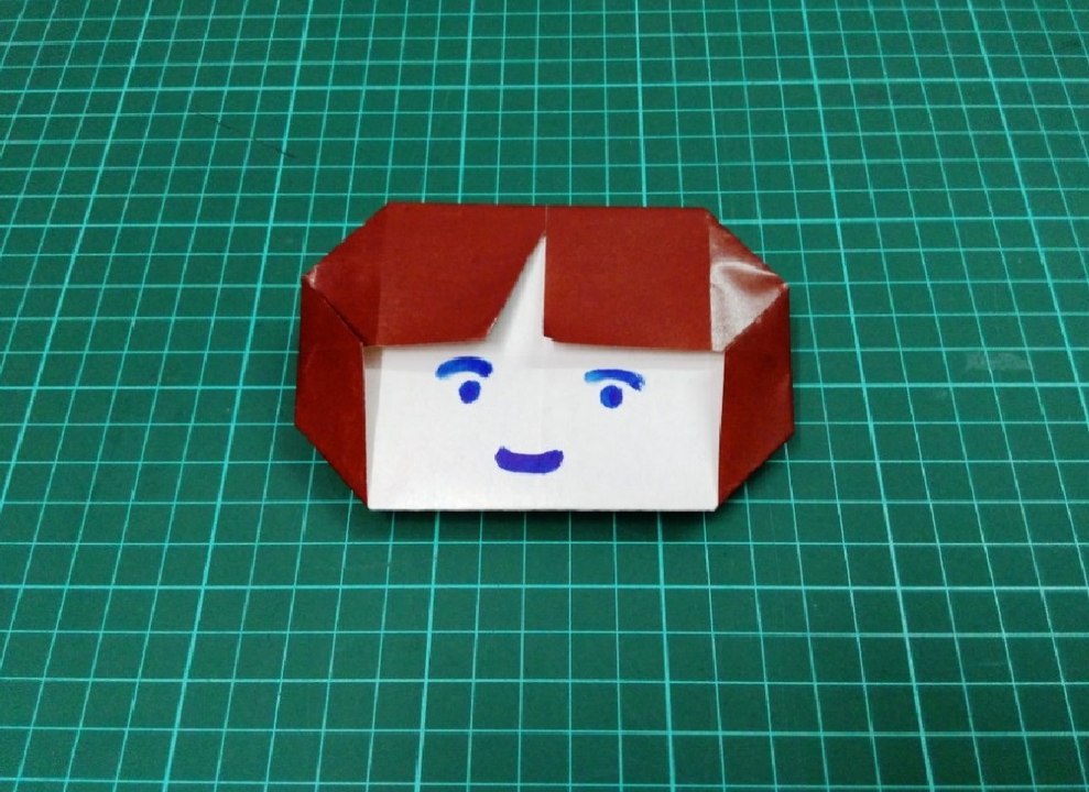 How to make origami paper girl face | Origami / Paper Folding Craft, Videos and Tutorials.