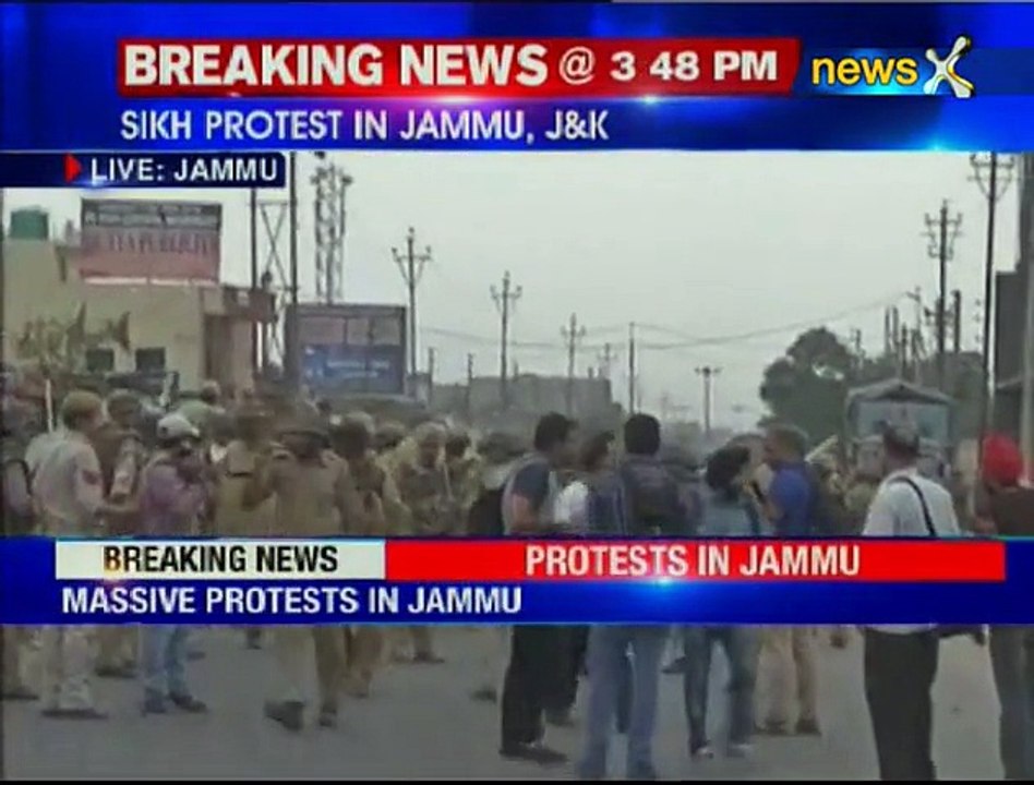 Massive protest in Jammu