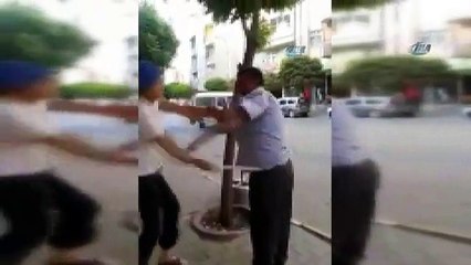 İnternet alemi bu dayağı konuşuyor