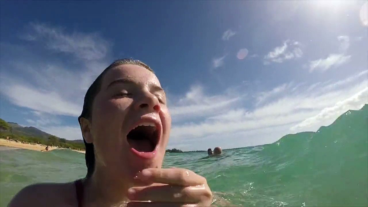 Fun at Big Beach,  Maui HI
