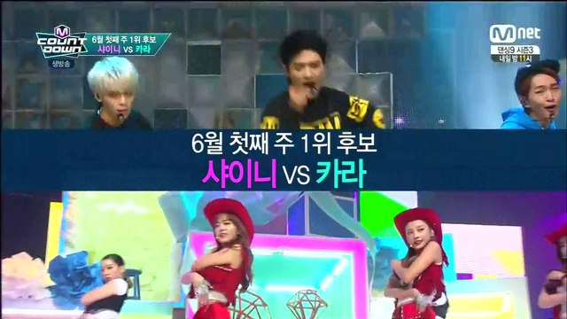 [HD] 150604 엠카운트다운 샤이니 인터뷰 + View + 1위