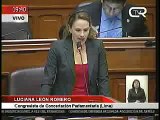 Luciana León en debate de Ley de Reforma Magisterial