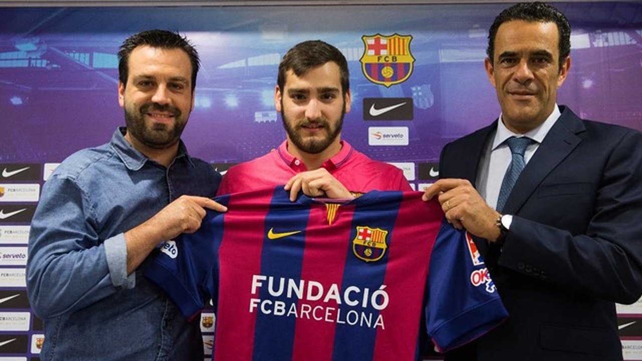 FCB Hoquei: Presentació d'Edu Lamas