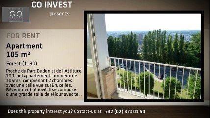 For Rent - Apartment - Forest (1190) - 105m²