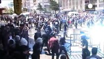 الشرطة التركية تفرق مظاهرة داعمة للاكراد