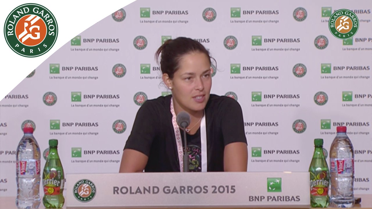 Press conference Ana Ivanovic 2015 French Open / Semifinals