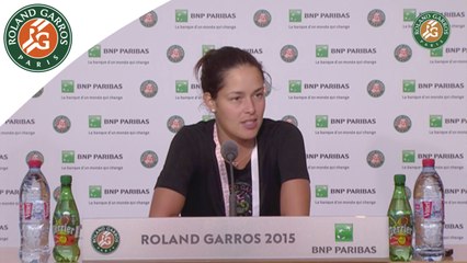 Download Video: Conférence de presse Ana Ivanovic Roland-Garros 2015 / Demi-finales