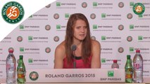 Press conference Lucie Safarova 2015 French Open / Semifinals