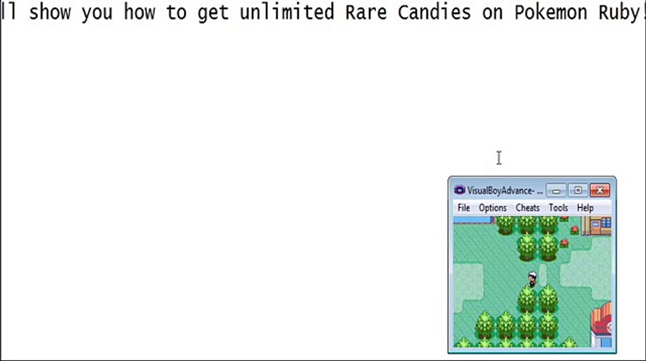 Pokemon Ruby  Rare Candy Gameshark Cheat Code