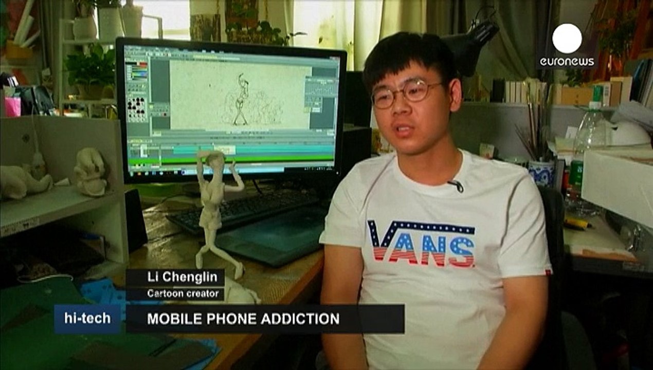 Cartoon als weckruf gegen handy-sucht