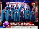 Lali Espósito y Valeria Lynch cantaron juntas en Esperanza Mía