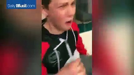 Bad idea! Boy eats ghost pepper and instantly regrets it
