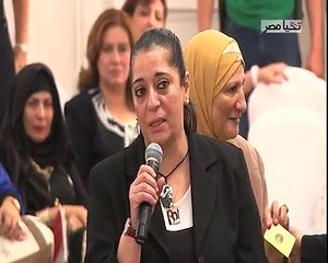 سيدة للمشير: أنا ابني مات ومش طالبة منك إلا الأمان