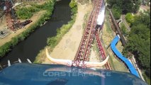 New Texas Giant Front Seat on-ride HD POV Six Flags Over Texas