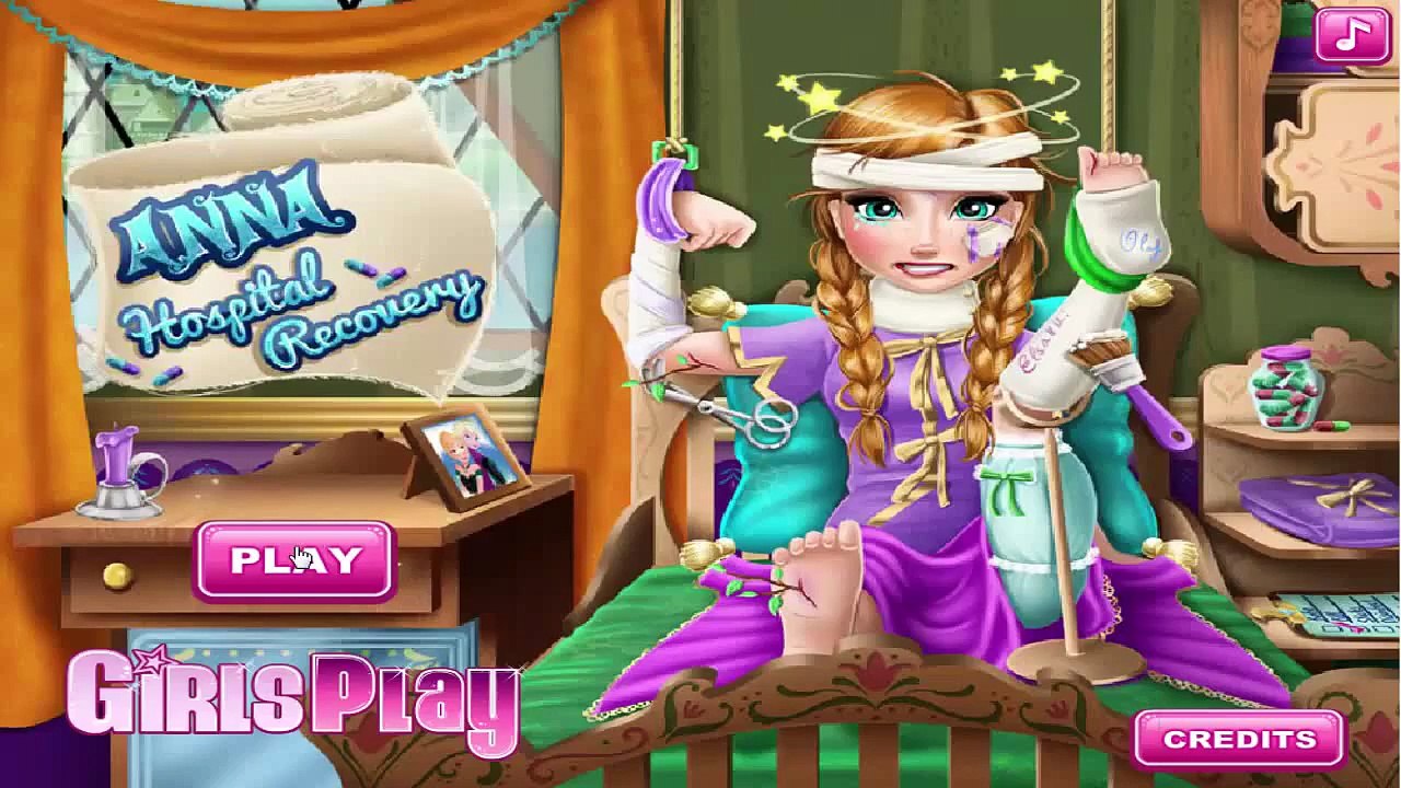 Disney Frozen Princess Anna ♥ Hospital Recovery ♥ Games for Kids ♥