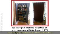 TORINO,    PIN SCAFFALE METALLO A RIPIANI , RIVESTITO PVC COLOR LE EURO 100