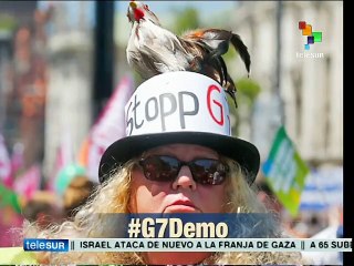 Alemania: protestan miles en Munich contra cumbre G7