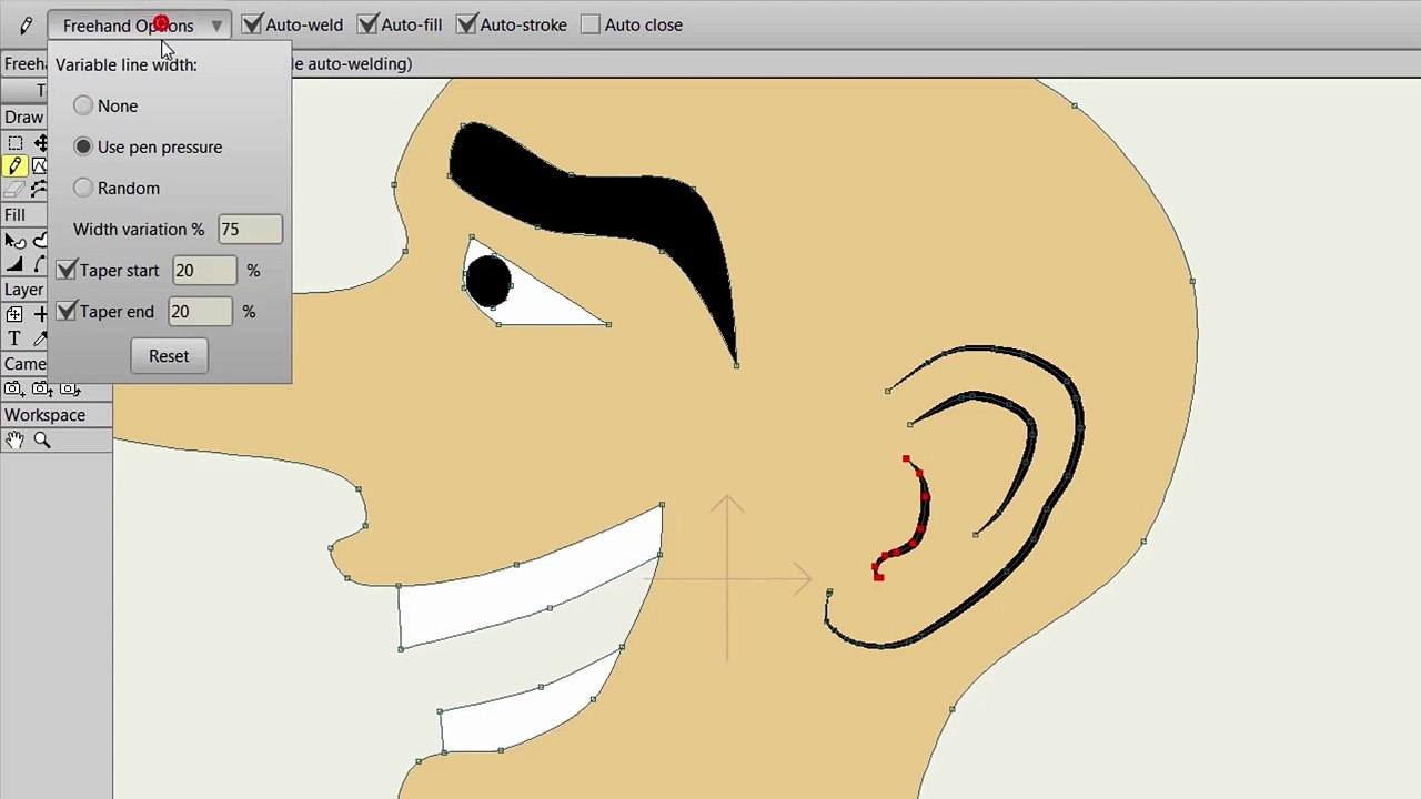 Anime Studio Debut 11 - Basic Drawing Tools - Tutorial
