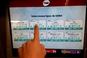 Barcelona,Spain metro- buying tickets from automated vending machine, choose T10 to save money