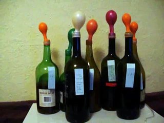 wine making fermentation in bottle use balloon (w/pinhole) as airlock