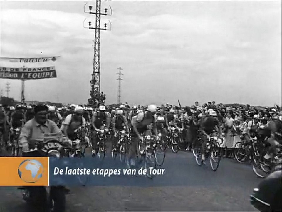 De laatste etappes van de tour - 1954