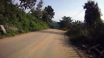 Xieng Kok, Border Village to Myanmar, Street View on Bike., Laos.