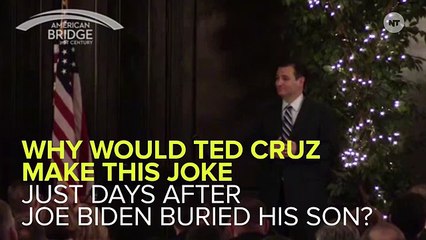 Ted Cruz's Joe Biden Joke Was Way Too Soon