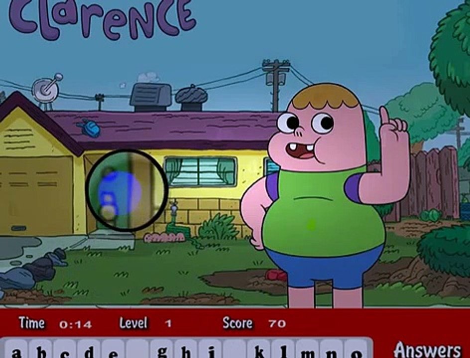 Clarence Hidden Letters - Cartoon Network Games For kids 2015 ♥♥