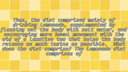 Inside Secrets On The Lemonade Diet