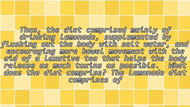 Inside Secrets On The Lemonade Diet