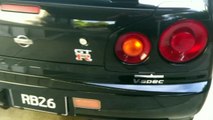 Black Skyline R34 GTR V-Spec